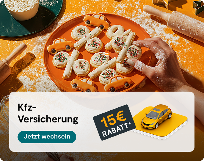 Schnäppchen-Bäckerei: Günstiger bekommen wir gebacken! Jetzt 15 € Rabatt auf die Kfz-Versicherung sparen - jetzt hier klicken!