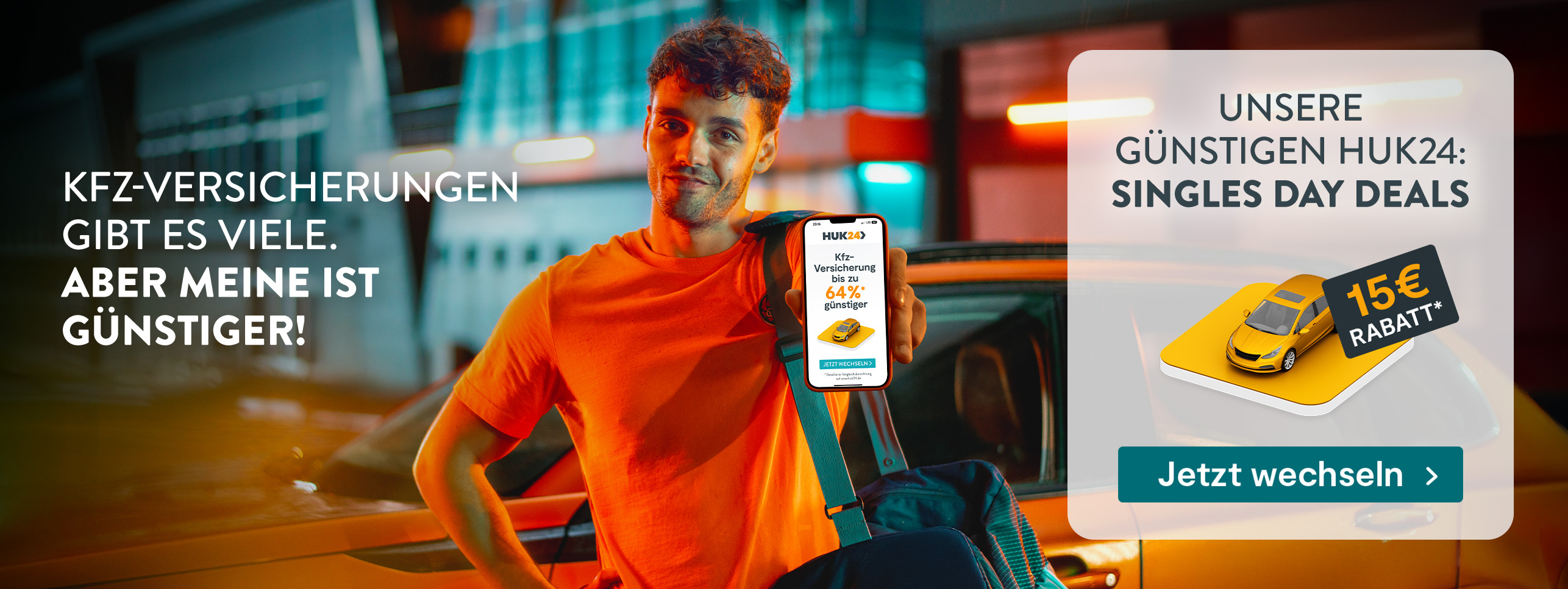 Jetzt 15 € Rabatt auf die Kfz-Versicherung sichern. Jetzt hier klicken.