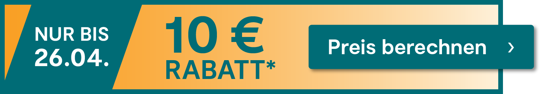 Nur noch bis zum 26.04.2026 beim Abschluss einer Versicherung 10 € Rabatt sichern. Jetzt hier klicken.