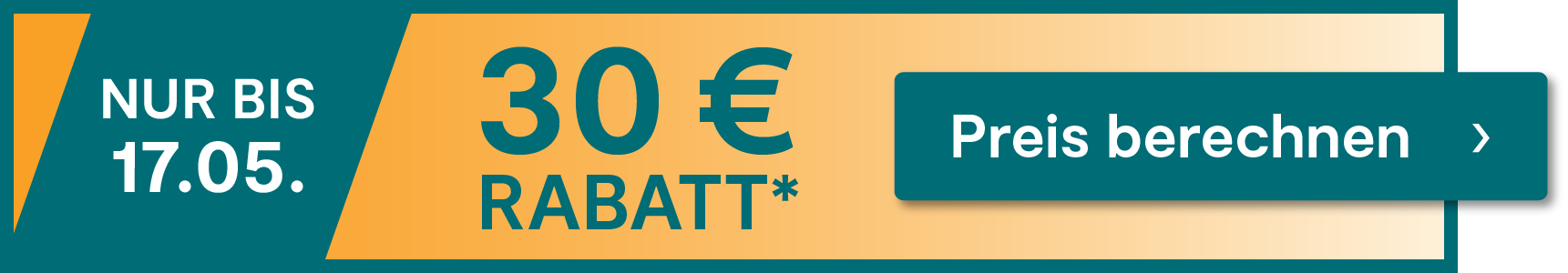 Nur noch bis zum 17.05.2026 beim Abschluss 30 € Rabatt sichern. Jetzt hier klicken.