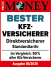 Auszeichnung &quot;Bester Kfz-Versicherer&quot; unter den Direktversicherern Standardtarife (Focus Money Ausgabe 36/2025)
