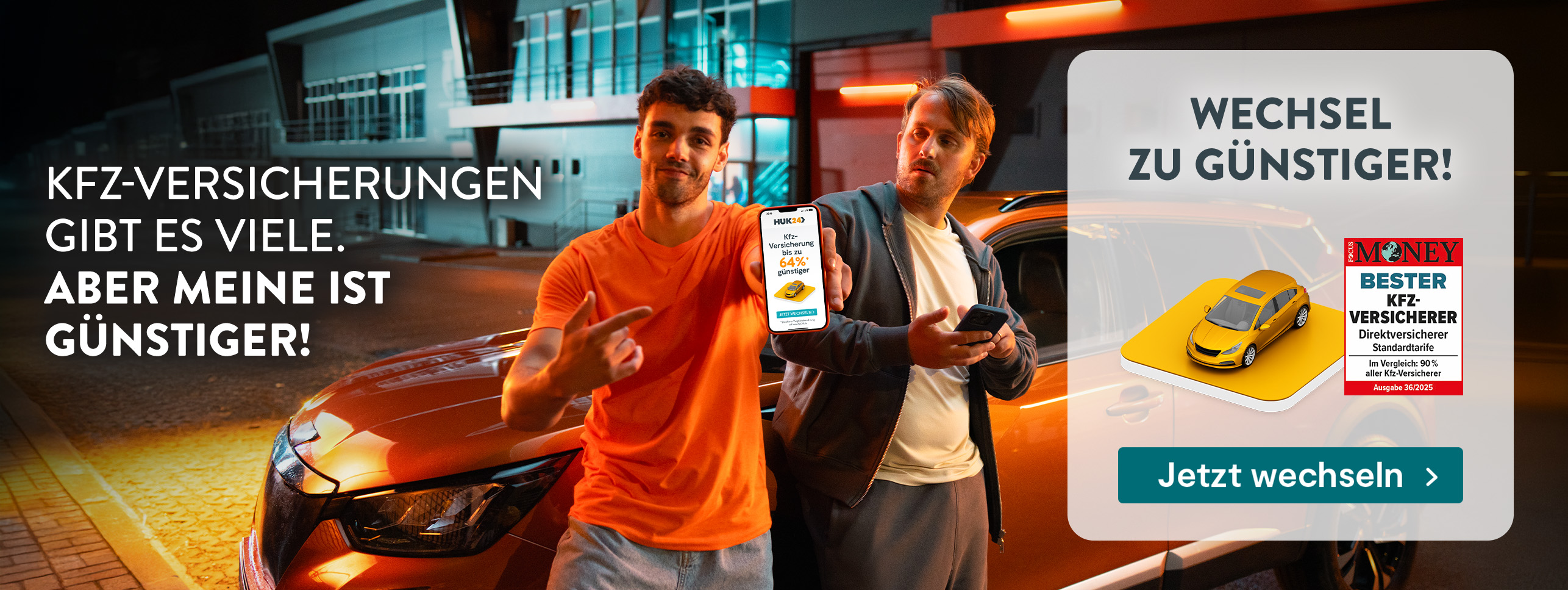 Jetzt günstige Kfz-Versicherung beim Besten Kfz-Versicherer (Focus Money Ausgabe 36/2025) abschließen!