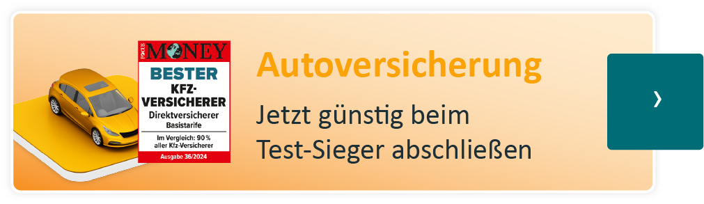 Autoversicherung - Jetzt günstig beim Testsieger abschließen