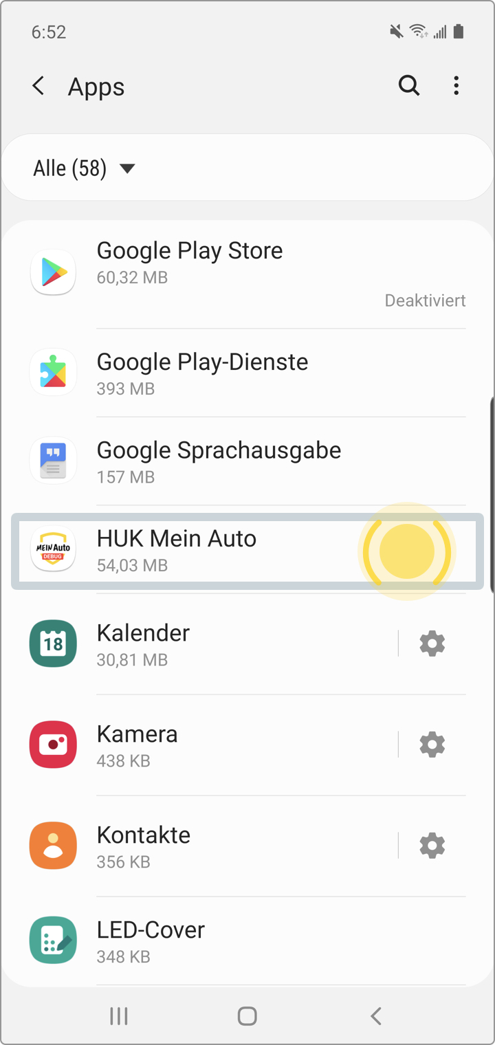 Samsung mit Android 11 - Akkuoptimierung ausschalten (mehrere Schritte)